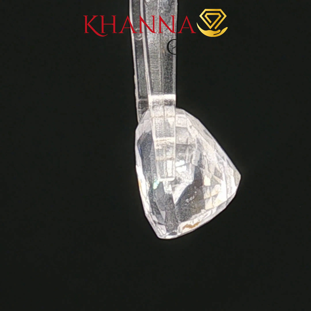 8.58/CT Natural White Sapphire with Govt Lab Certificate-134893