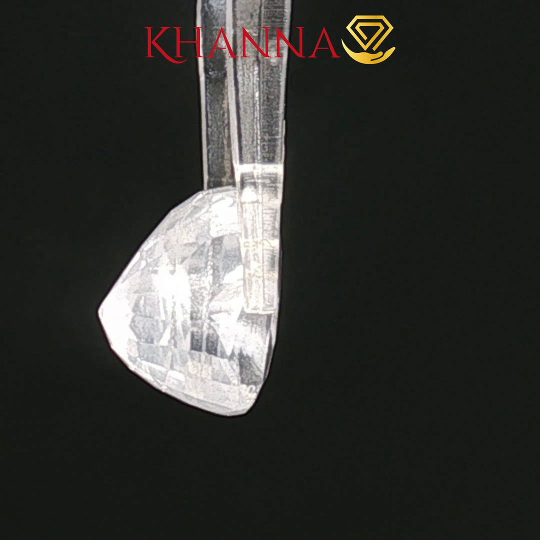 8.58/CT Natural White Sapphire with Govt Lab Certificate-134893