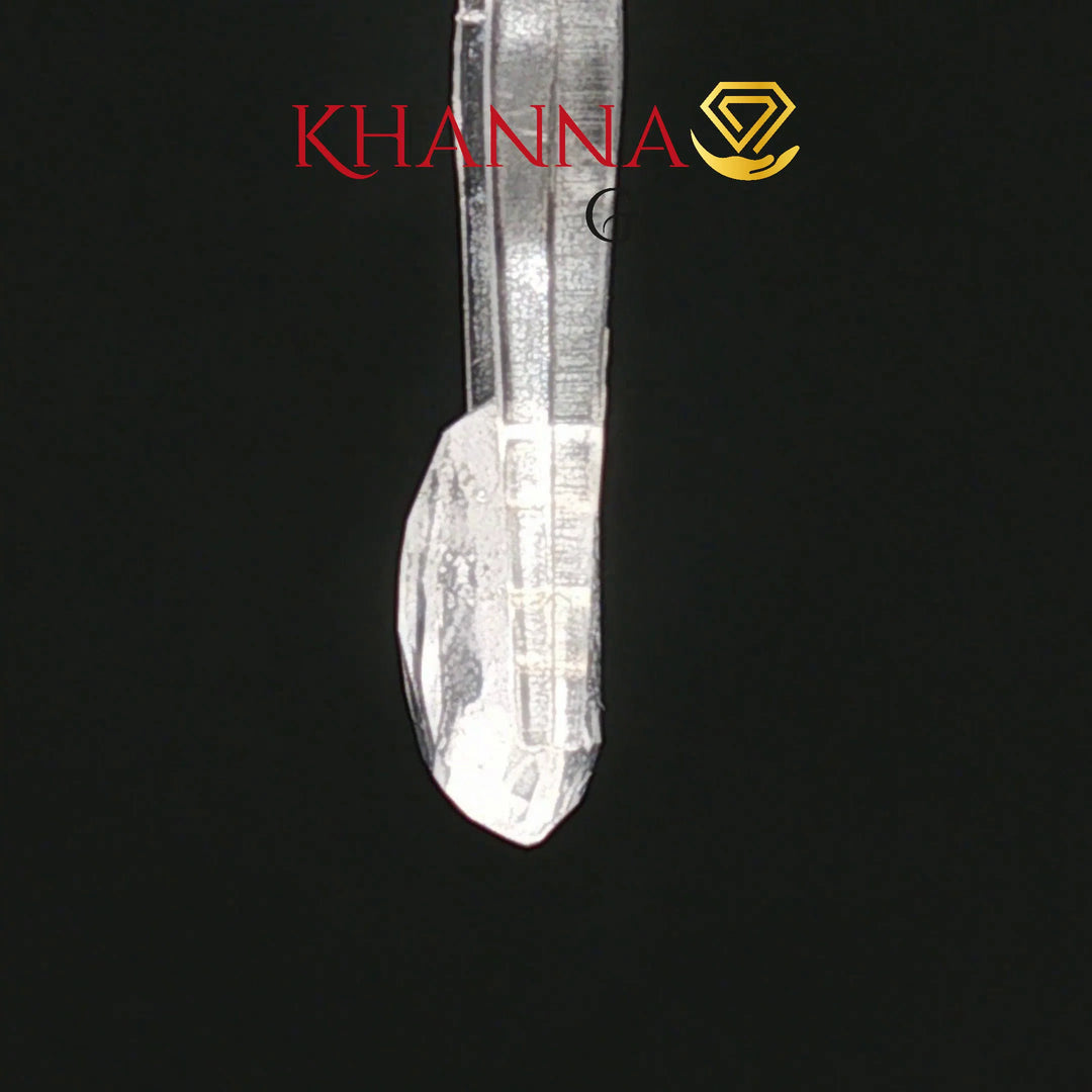 3.77/CT Natural White Sapphire with Govt Lab Certificate-8039D32161