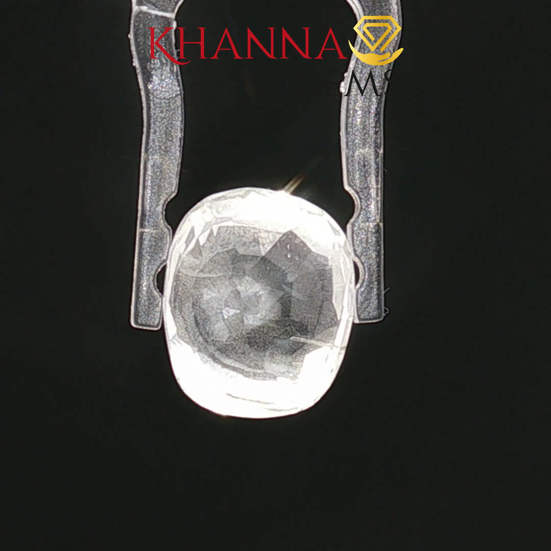 7.61/CT Natural White Sapphire with Govt Lab Certificate-8144D32834