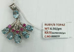 Load image into Gallery viewer, 6.56/GM RUBY/BLUE TOPAZ (2750)
