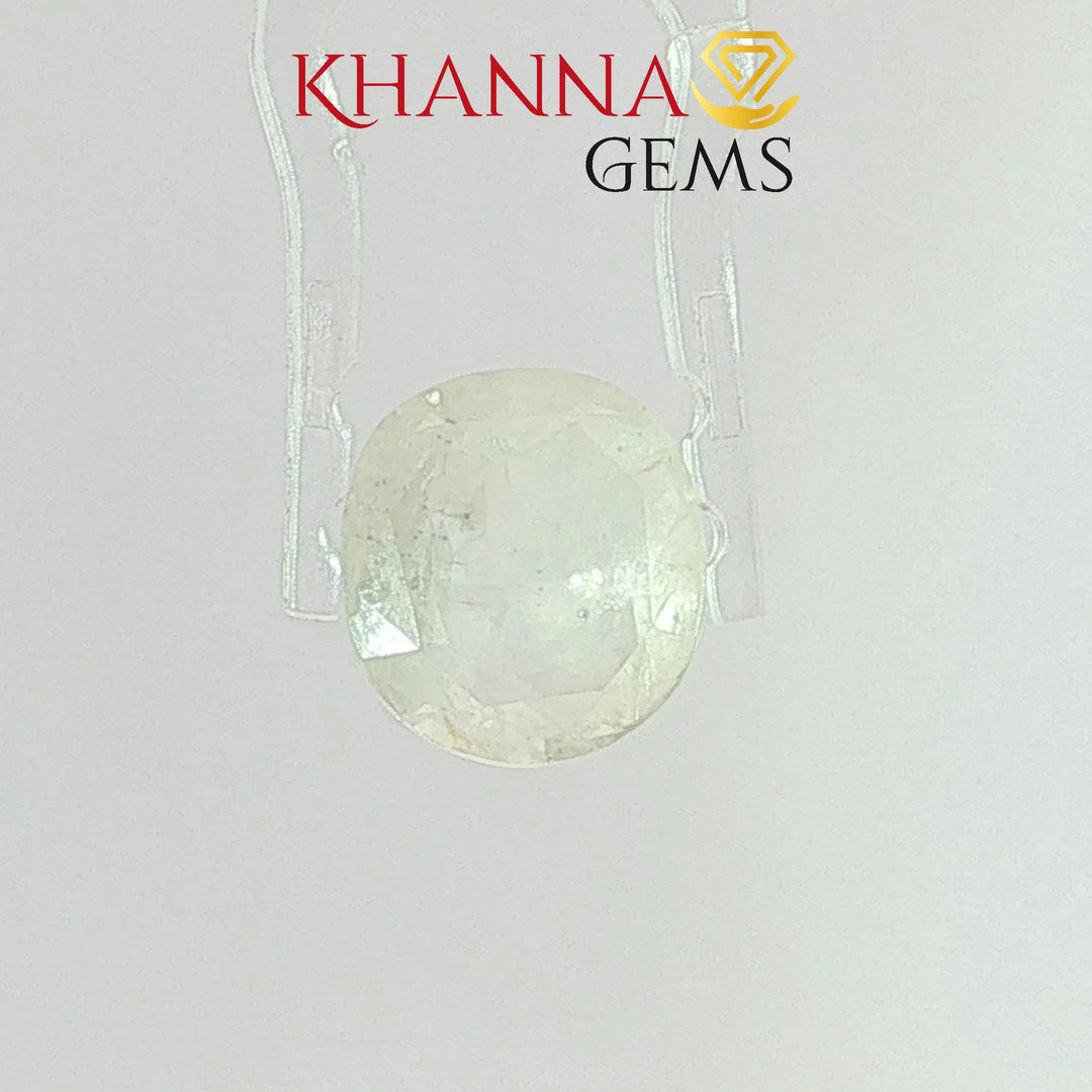 5.82/CT Natural Yellow Sapphire With Govt Lab Certificate-8518D35055