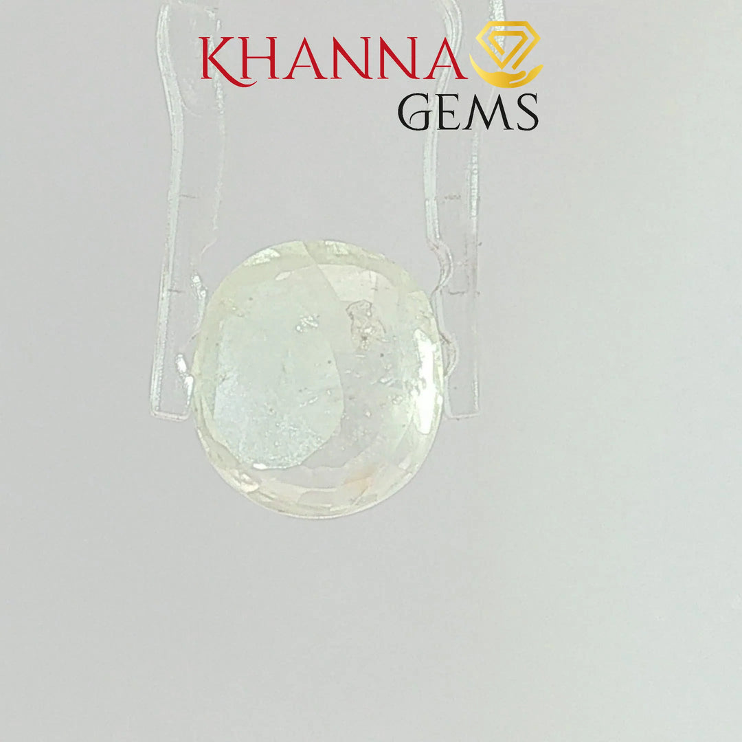 5.82/CT Natural Yellow Sapphire With Govt Lab Certificate-8518D35055