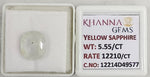 Load image into Gallery viewer, 5.55/CT Natural Yellow Sapphire With Govt Lab Certificate-12214D49577