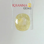 Load image into Gallery viewer, 5.59/CT Natural Yellow Sapphire With Govt Lab Certificate-13108D53945