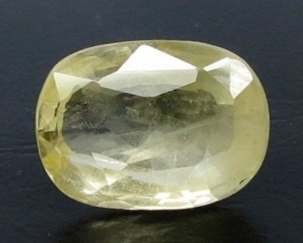 6.63/CT Natural Yellow Sapphire With Govt Lab Certificate (34410)