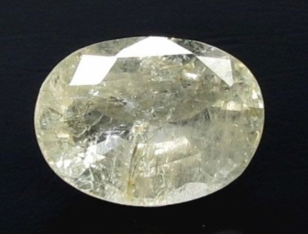 6.51/CT Natural Yellow Sapphire With Govt Lab Certificate (12210)