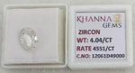 Load image into Gallery viewer, 4.04/CT Natural Zircon with Govt. Lab certificate-12061D49000