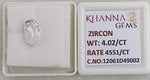 Load image into Gallery viewer, 4.02/CT Natural Zircon with Govt. Lab certificate-12061D49002