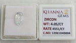 Load image into Gallery viewer, 4.05/CT Natural Zircon with Govt. Lab certificate-12061D49004