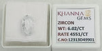 Load image into Gallery viewer, 6.02/CT Natural Zircon with Govt. Lab certificate-12313D49901