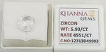 Load image into Gallery viewer, 5.93/CT Natural Zircon with Govt. Lab certificate-12313D49903
