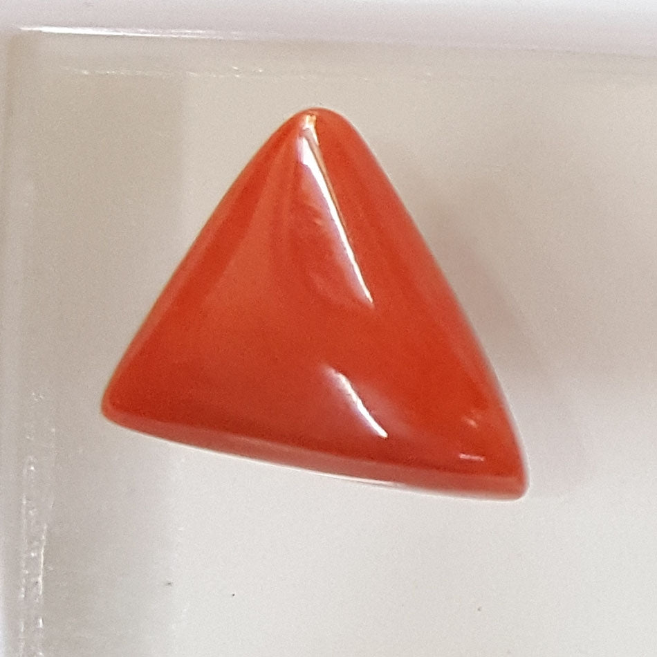 5.17 Ratti Natural Italian Triangular Moonga-(1054)