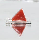 Load image into Gallery viewer, 5.05 Ratti Italian Triangular Red Coral-(1332)
