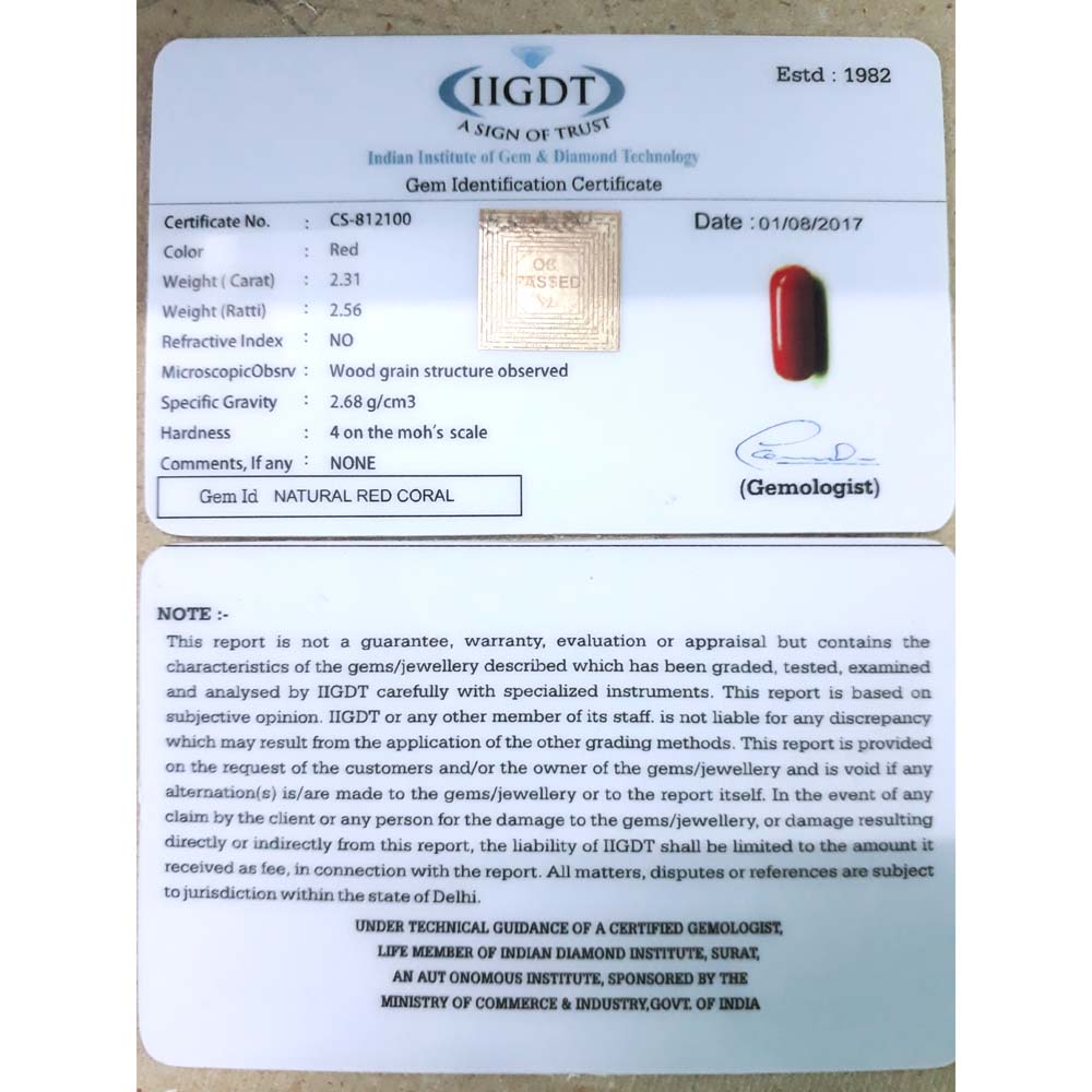 Natural italian Oval Moonga