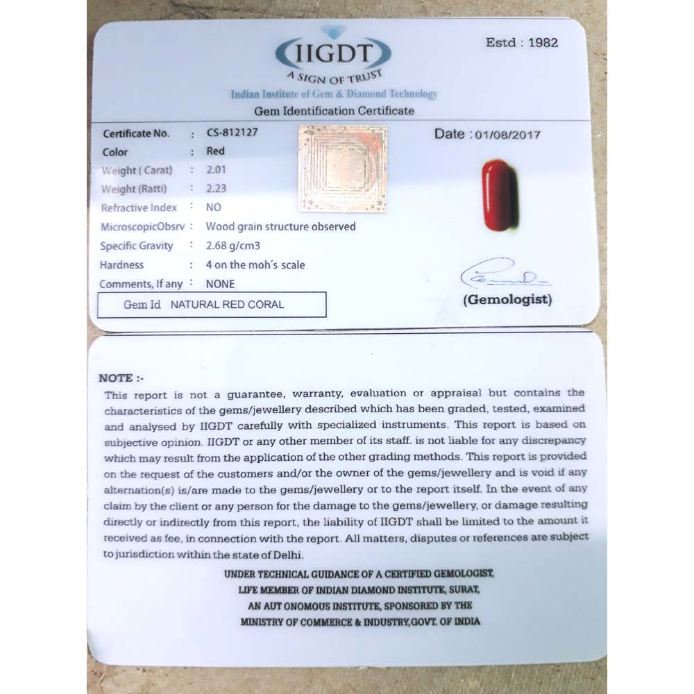 2.01/CT Natural Italian Moonga | Buy Now