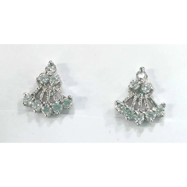 Silver Earring Zircon-E211-1725