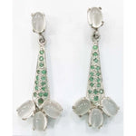 Load image into Gallery viewer, SILVER TOPS Moonstone Earring - E18