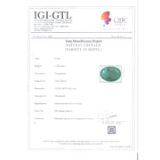 7.35/CT Natural Panna Stone with Govt. Lab Certificate -(12210)