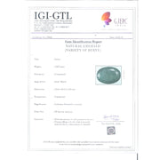 3.88/CT Natural Panna Stone with Govt. Lab Certificate (6771)