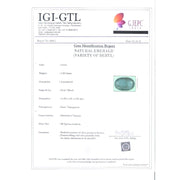 3.62 Ratti Natural Panna Stone with Govt. Lab Certificate (8100)