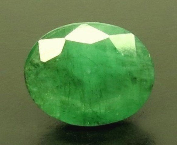 5.71/CT Natural Panna Stone with Govt. Lab Certificate-4551