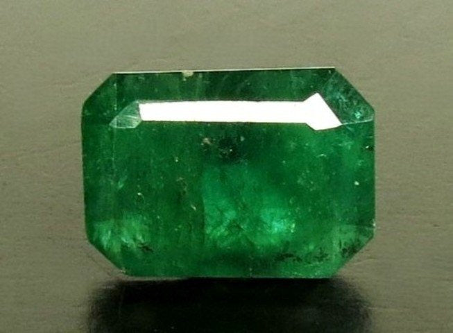 5.74/CT Natural Panna Stone with Govt. Lab Certificate-12210