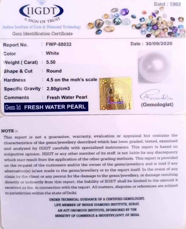 6.10 Ratti Fresh Water Pearl (277)