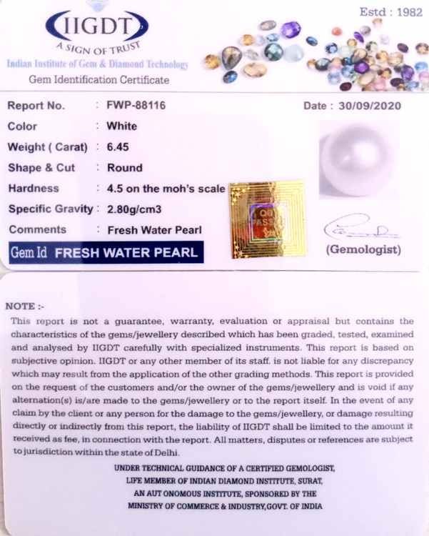 7.15 Ratti Fresh Water Pearl (277)