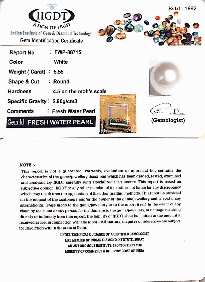 5.55/CT Natura Fresh Water Pearl (277)