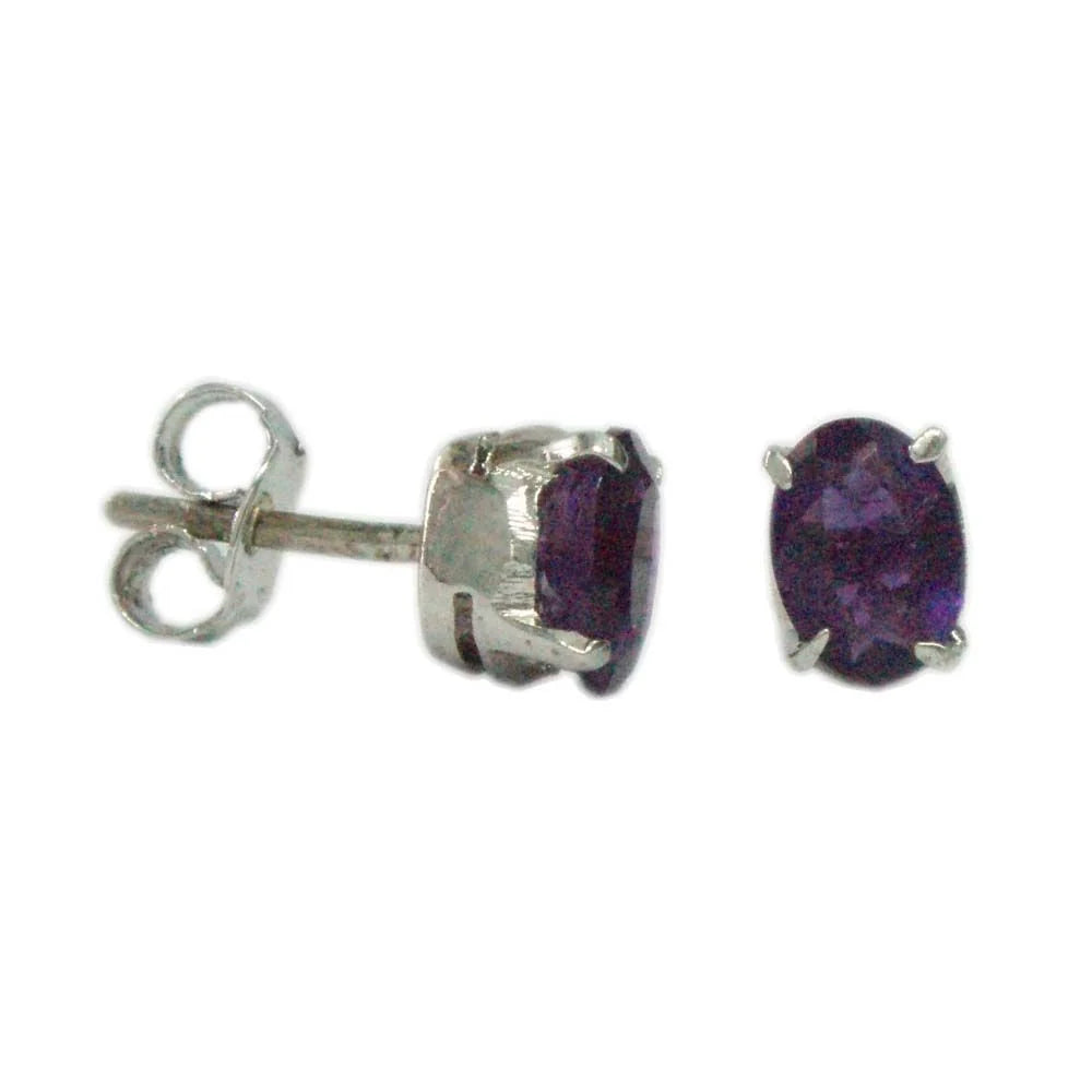 Silver Earring SAPPHIRE -ST08