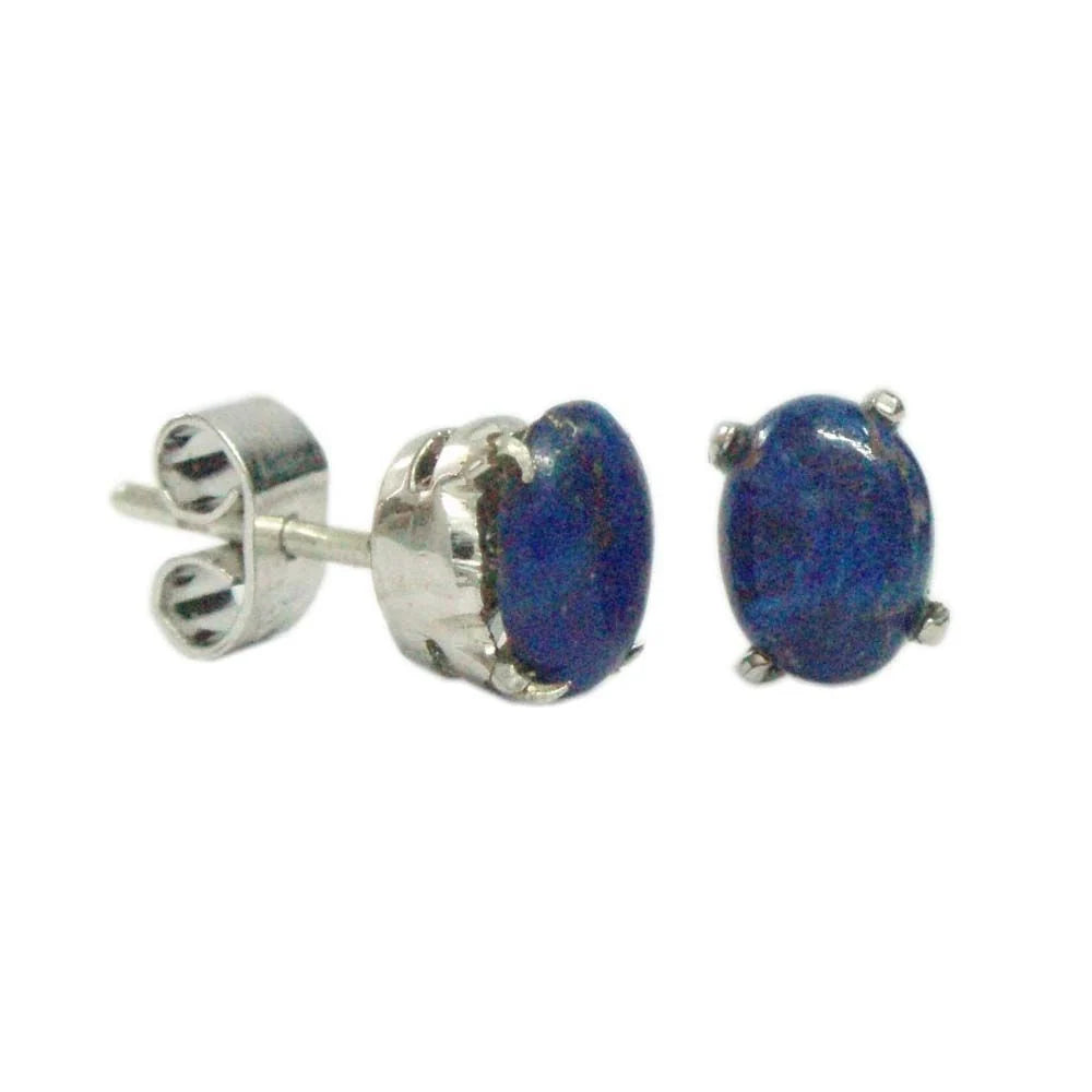 Silver Earring LEPIS LAZULI-ST021