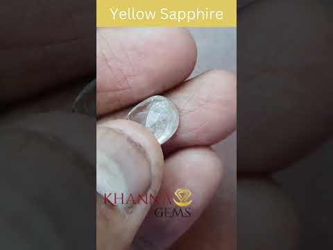 3.86/CT Natural Yellow Sapphire With Govt Lab Certificate-YELSA9V