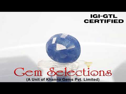7.33/CT Natural Blue Sapphire with Govt Lab Certificate-(1221)