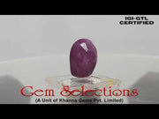 6.29 Ratti Natural New Burma Ruby with Govt. Lab Certificate-(4551)