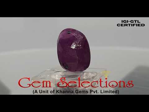 5.46 Ratti Natural New Burma Ruby with Govt. Lab Certificate-(4551)