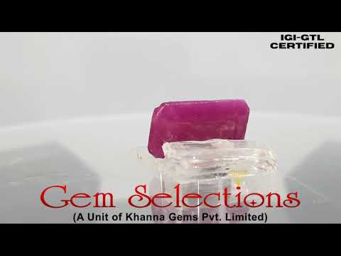 5.18 Ratti Natural new burma Ruby with Govt. Lab Certificate-(2331)