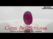 5.40 Ratti Natural New Burma Ruby with Govt. Lab Certificate-(4551)