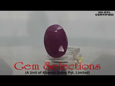 6.51 Ratti Natural New Burma Ruby with Govt. Lab Certificate-(4551)