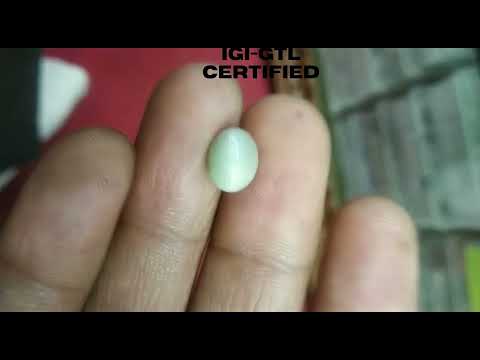 3.13/CT Natural Chrysoberyl Cat's Eye with Govt. Lab Certificate (6771)