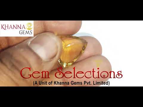 12.90/CT Natural Triangular Lemon Topaz-(850)