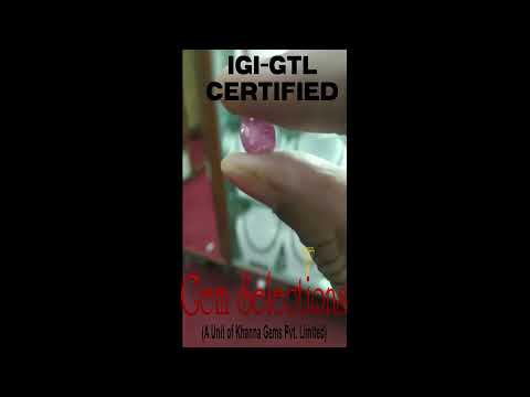 3.67/CT Natural Mozambique Ruby with Govt. Lab Certificate-RUBY9V