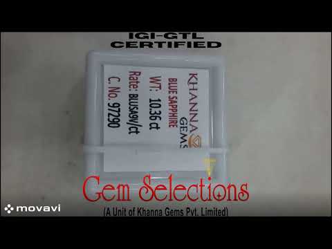 10.36/CT Natural Blue sapphire with Govt. Lab Certificate-BLUSA9V