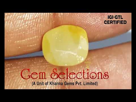 8.31/CT Natural Ceylonese Pukhraj with Govt Lab Certificate-4551