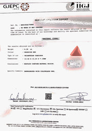 6.35 Carat Natural Triangular Red Coral-1800