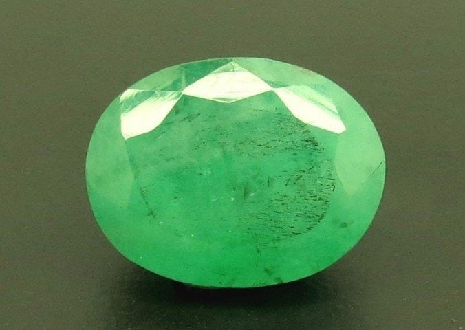 6.70/CT Natural Panna Stone with Govt. Lab Certificate  (6771)