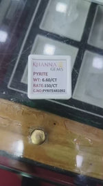 Load and play video in Gallery viewer, 6.60/CT GOLDEN PYRITE (150)
