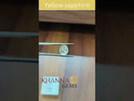 Load and play video in Gallery viewer, 3.23 Ratti  Natural yellow sapphire with Govt Lab Certificate-(YELSA9T)