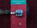 Load and play video in Gallery viewer, Silver Pendant of Natural Lapis (Ganesha) Stone-1200
