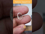 Load and play video in Gallery viewer, 2.81/CT Natural yellow sapphire with Govt Lab Certified-YELSA9V